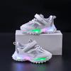 New Girl Sneakers Fashion Comfort Child Shoes Anti Slip Soft LED Lights Boy Shoes Trendy Spring Girl Shoe Simple Casual Shoe