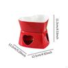 -Fire Kettle Bowl Warmer DIY Craft Ornament with 4 Forks Butter Mini Fondue Pot for Valentine's Day