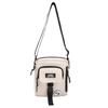 Summer High-End Outdoor Leisure Mobile Phone Messenger Small Bag Female White Couple Canvas Small Square Bag