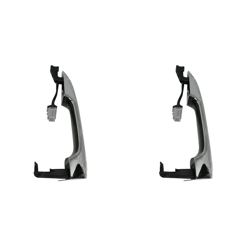 2X 82651-G5210CR Front Door Handle Inductive Have Button For Kia Niro 2016-2018 Exterior Puller Handle Catch 82651 G5210 Black  Silver