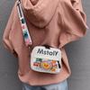 Funny Ugly Cute Small Bag Female New Cute Graffiti Small Square Bag Color Simple Shoulder Oblique Span Bag