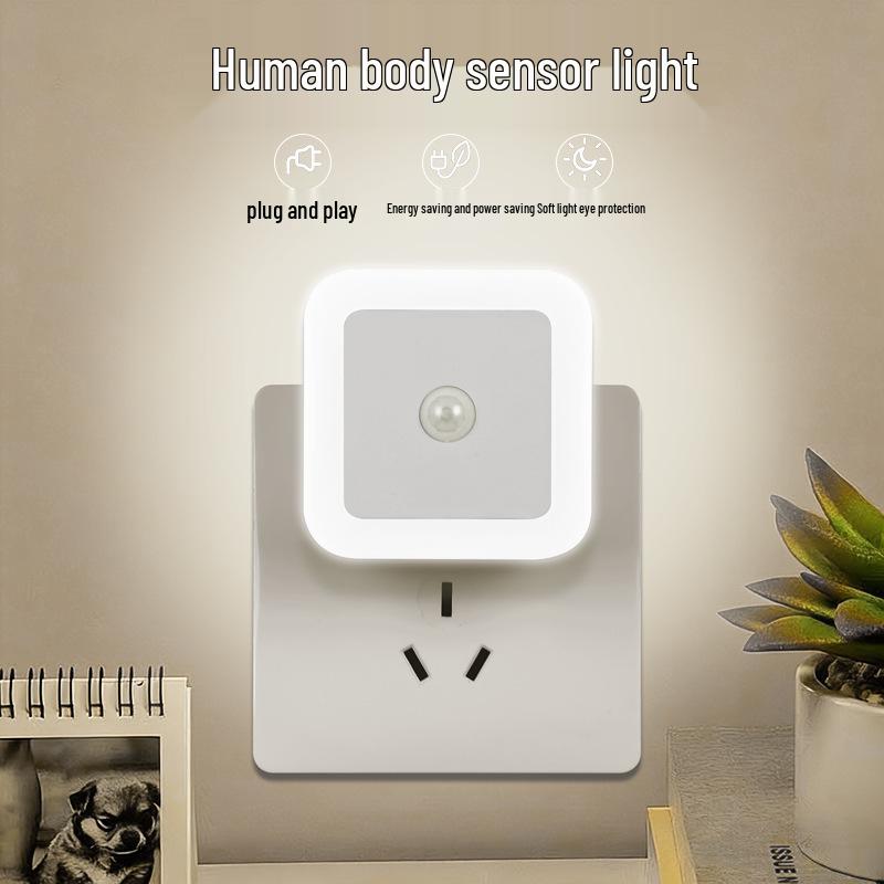 Smart LED Plug-in Night Light for Kids and Hallways