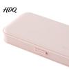 Slim Design Stationery Storage 2Pcs Simple Pencil Case for Students Plastic Holder Easy to Clean Desk Accessory with Multiple Compartments,