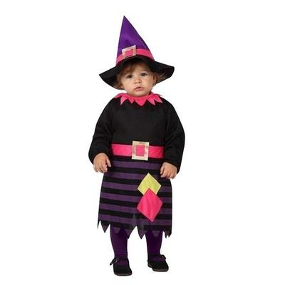 Fantasia para bebê Bruxinha Halloween fantasia festa 0-6 meses