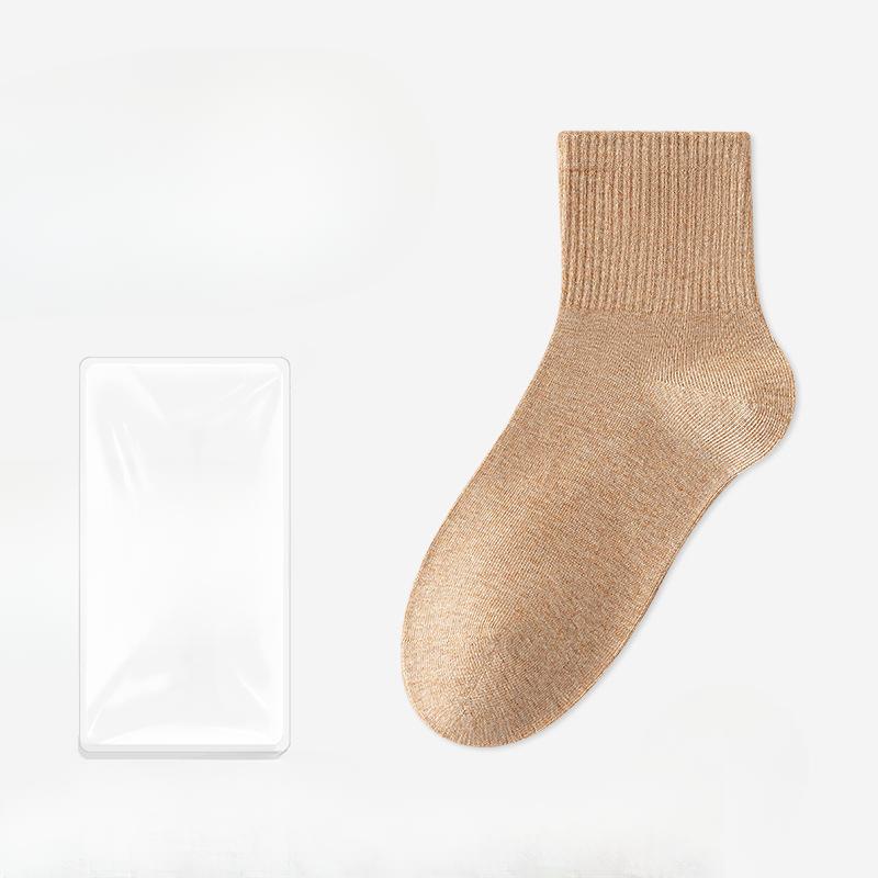 

Женские повседневные антибактериальные дезодорирующие носки на весну и осень из нового хлопка, абсорбирующие, нескользящие 1 pair оранжевый