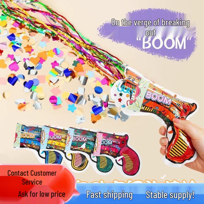 Automatic Inflatable Confetti Gun - Birthday Party & Wedding Handheld Firework Spray Tube