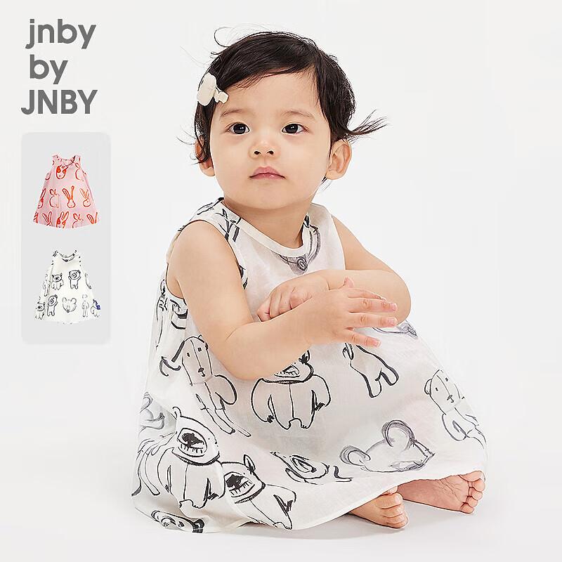 Платье JNBY для девочек-младенцев с принтом животных, А-силуэта US Men 6