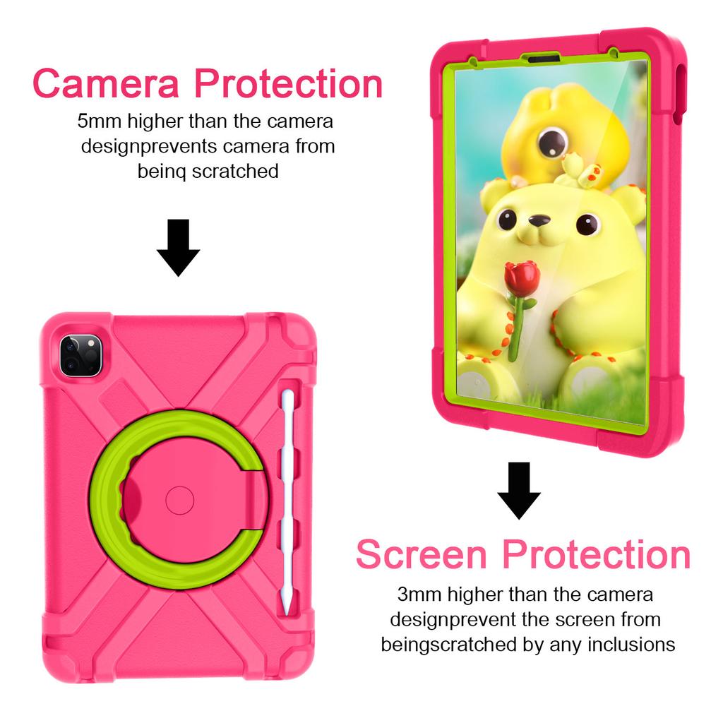 360° Rotation Case Universal For iPad Air 4 5 10.9 Pro11 1st 2nd 3rd 4th 2018 2020 2021 2022 Stand Cover EVA PC With Handle Grip