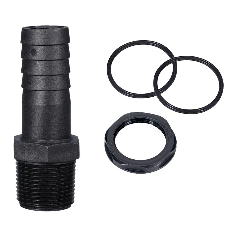 5PCS Plastic Hose Barb Fitting Adapters with NPT Male Connector Suitable for Wide Temperature Range and Pressure Conditions