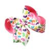 Easter Theme Bowknot Hair Barrette Bunny Egg Print Hair Clip for Kids Adults for Festival Parties and Gatherings