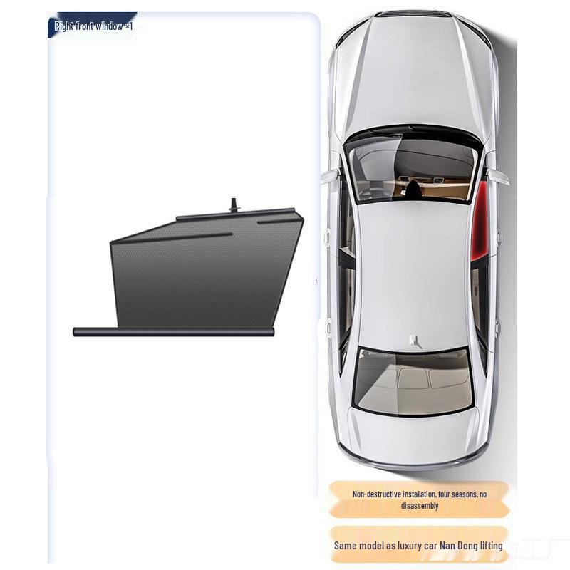 Car Window Sun Shade Curtain: Heat Insulation & Light Blocking