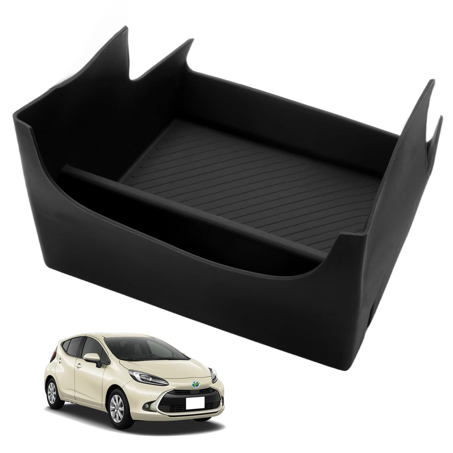 

Auto Spec Toyota Aqua 2nd Generation MX Series Console Models Storage Box with Small Item Silicone Rubber Protective Interior Parts and Accessories