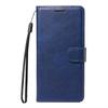 For Realme 14 Pro 5G Leather Wallet Case with Strap Solid Color Phone Stand Cover