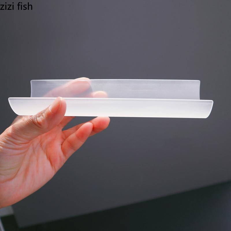 Creative U-shaped Glass Dinner Plate Restaurant Long Strip Dessert Plate Sushi Plate Molecular Cuisine Specialty Tableware