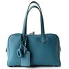 High-end, Light Luxury Top-grain Cowhide Genuine Leather Women's Bag, Simple Bowling Ball Underarm Bag, Hand-held Crossbody Bag
