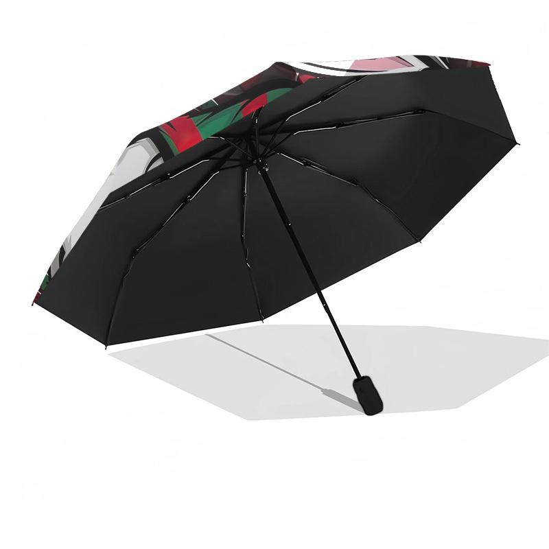 Rabbitohs, Rugby Automatic Opening and Closing, 8 Rib Structure Portable Umbrella, Suitable for Men and Women In All Seasons Perfect Gift F