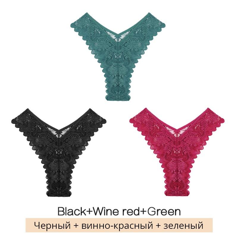 

3 шт./компл. кружевные трусики с низкой посадкой для женщин, бразильское нижнее белье с цветочным принтом для девочек, сексуальные трусы с Т-образной спинкой, женское нижнее белье S-XL XL&3Pcs