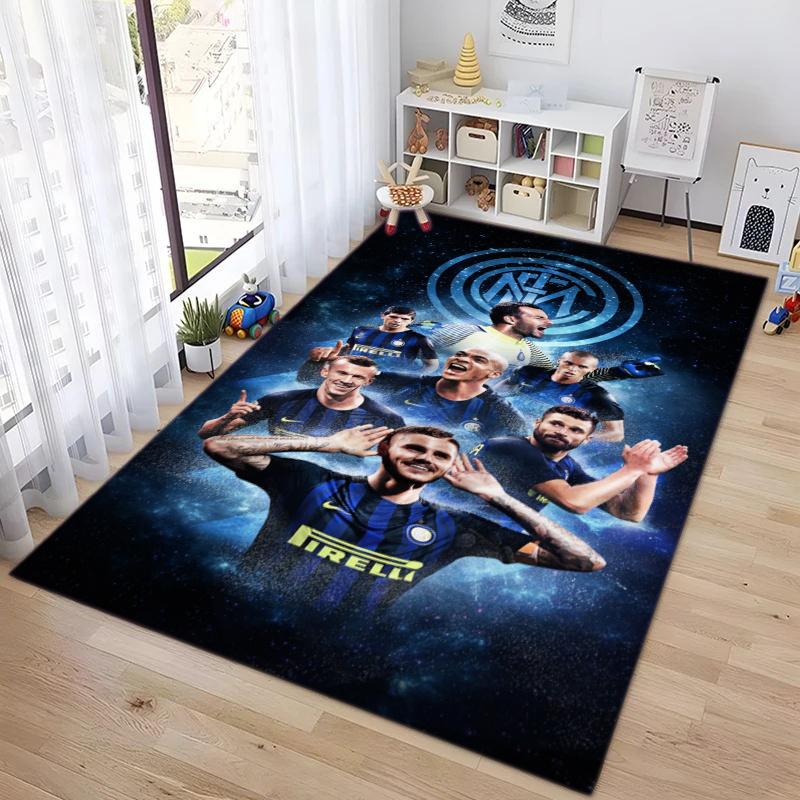 Famous F.C. Internazionale Milano football player Lautaro Martínez carpet is suitable for living room and bedroom office decorative carpet L2