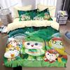 Game Eggy Party Bedding Set Cartoon Eggy 3D Printing Quilt Cover,Game Themed Children's Room Decoration Kit029