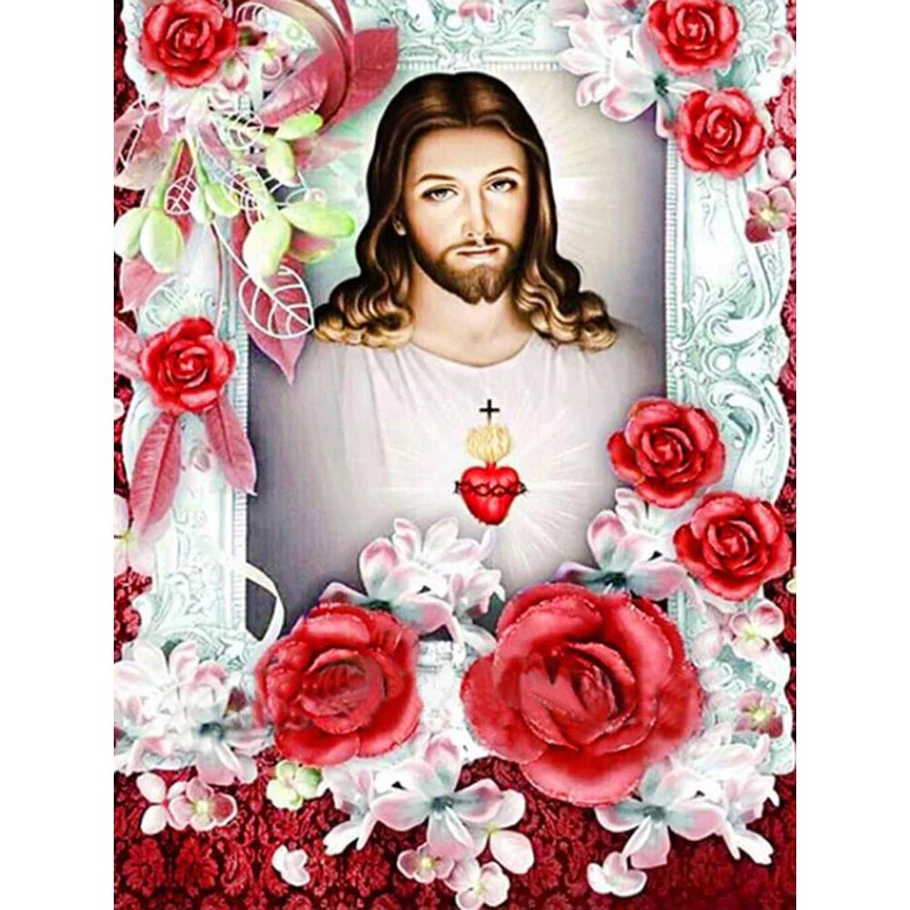 Diamond Painting Jesus Religious 5d Diy Needlework Embroidery Sale Icon Portrait Gift Rhinestones Handmade Home Decor
