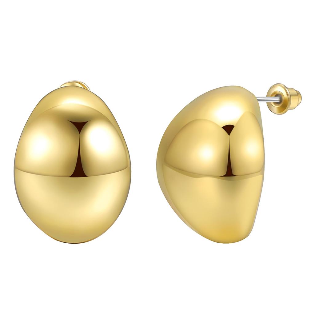 Women Piercing Stud Earrings Chunky Waterdrop Hollow Earrings Fashion Jewelry For Women Girls