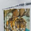 Watercolor Tiger Shower Curtain Bath Decor Printed Fabric Waterproof Rainfall Bathtub Cover 72X84Inch (183X213Cm) Animal Print H