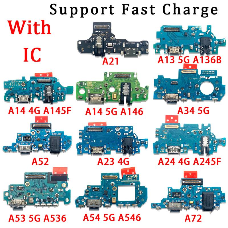 Per Samsung A13 A23 A33 A53 A52 A72 A14 A24 A34 A54 4G 5G Porta di Ricarica USB Connettore Dock Caricatore Scheda con Cavo Flessibile Micro