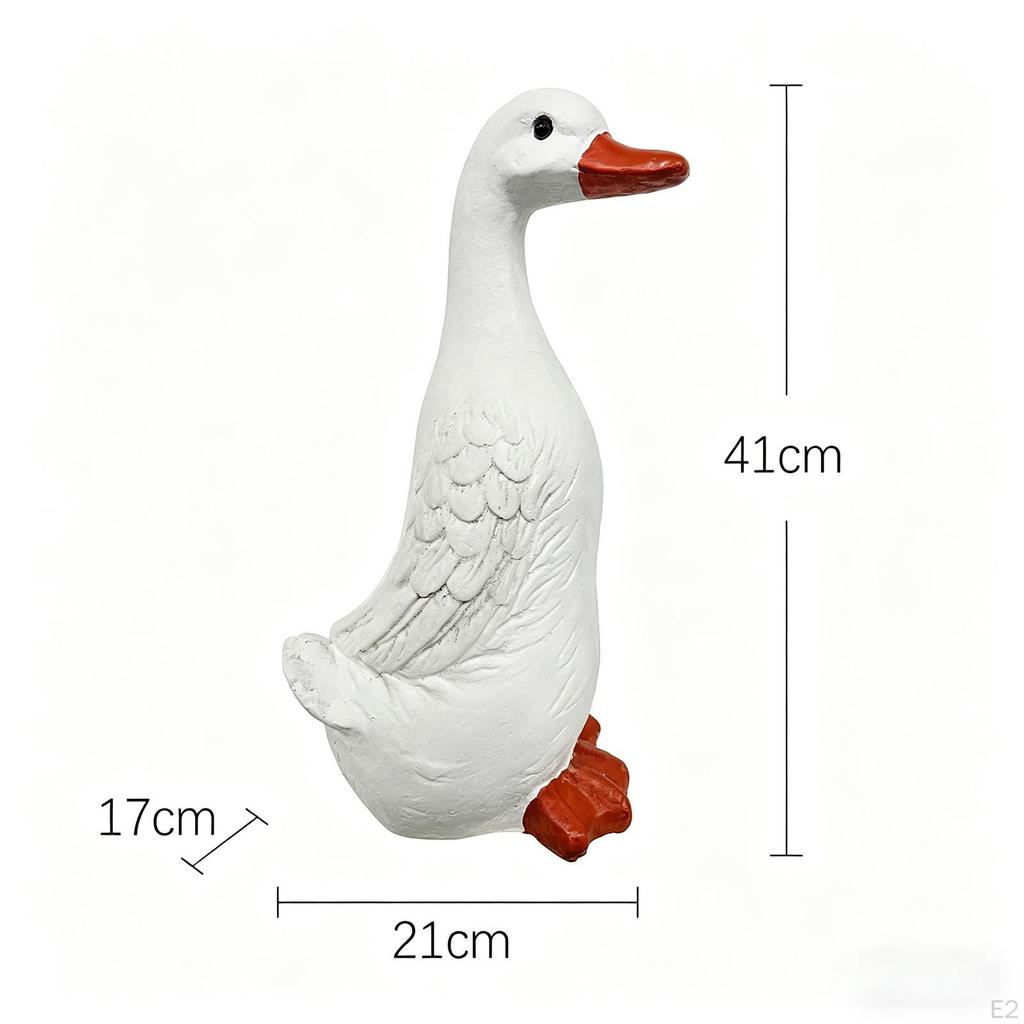 Garden Duck Statue Outdoor Decor Decoration Collection Resin Sculpture Animal Figurine for