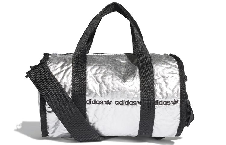 Adidas Originals Nylon Fabric Sports Bag, Shoulder Bag Mini Unisex Silver GE4778