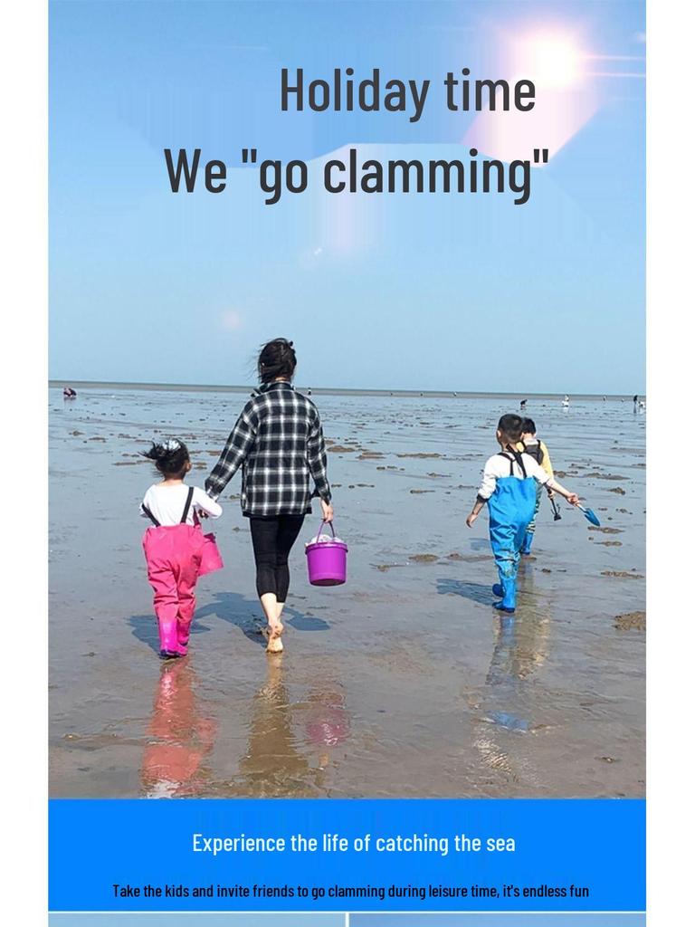 Tide-Chasing Beach Tool Set: Kids' Clam Diggers & Crab Catching Gear