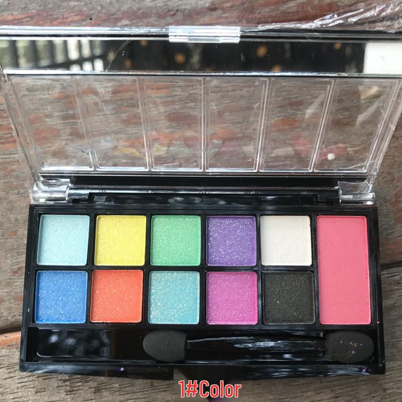 

Палетка тіней для повік та рум ян Rihao 10 кольорів 8081 – Шимерні жовтий, синій, кольоровий набір для початківців для сценічного макіяжу