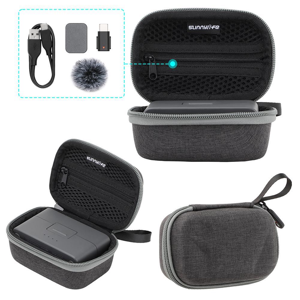 Outdoor Travel Storage Case Wireless Microphone Portable Protection Box Protective Case for DJI Mic Mini Wireless Microphone