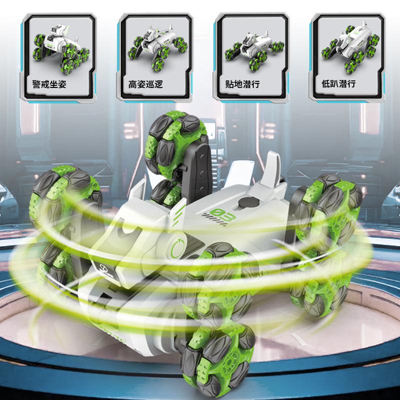 Remote Control Robot Dog Toy for Kids 2.4Ghz 8WD Gesture Sensing Stunt Rc Cars with Music & Light,Children Birthday and Xmas Gift for Kids