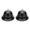 2 Pezzi Campanello di Servizio Suono Squisito Chiaro Forma Classica Lucidatura Lucida Base Antiscivolo Campanello di Chiamata per