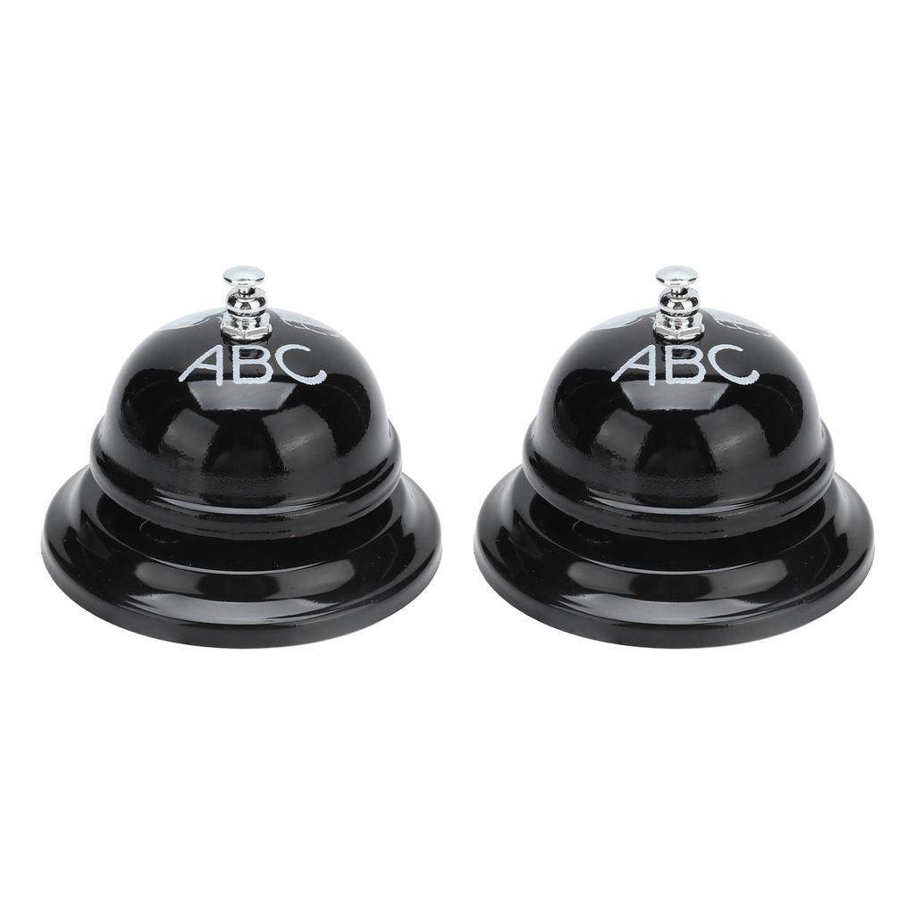 2 Pezzi Campanello di Servizio Suono Squisito Chiaro Forma Classica Lucidatura Lucida Base Antiscivolo Campanello di Chiamata per