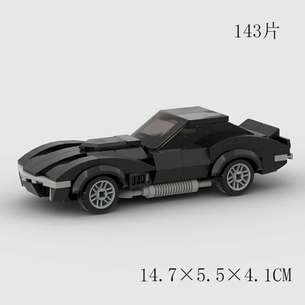 City vintage Speed car MOC rally sports model Building Blocks Old Super race classical Vehicle  Racing Bricks Christmas Gift toy