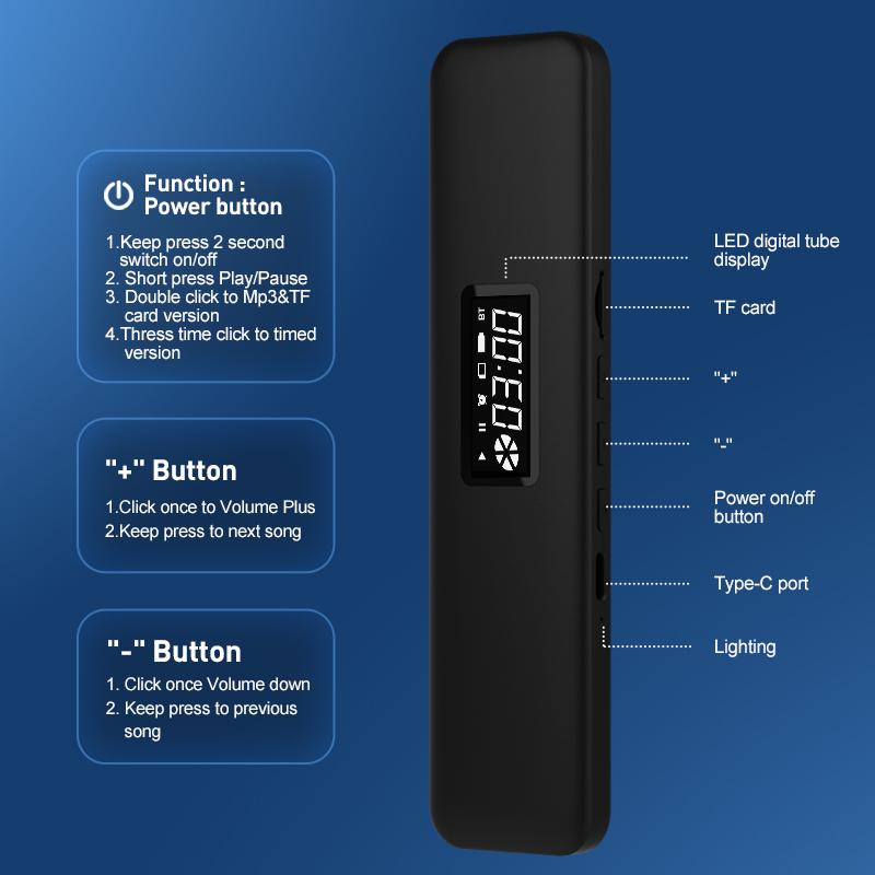 SMB-04 Smart Bone Conduction Bluetooth-Compatible Under Pillow Speaker Sleep Aid Mini White Noise Music Box