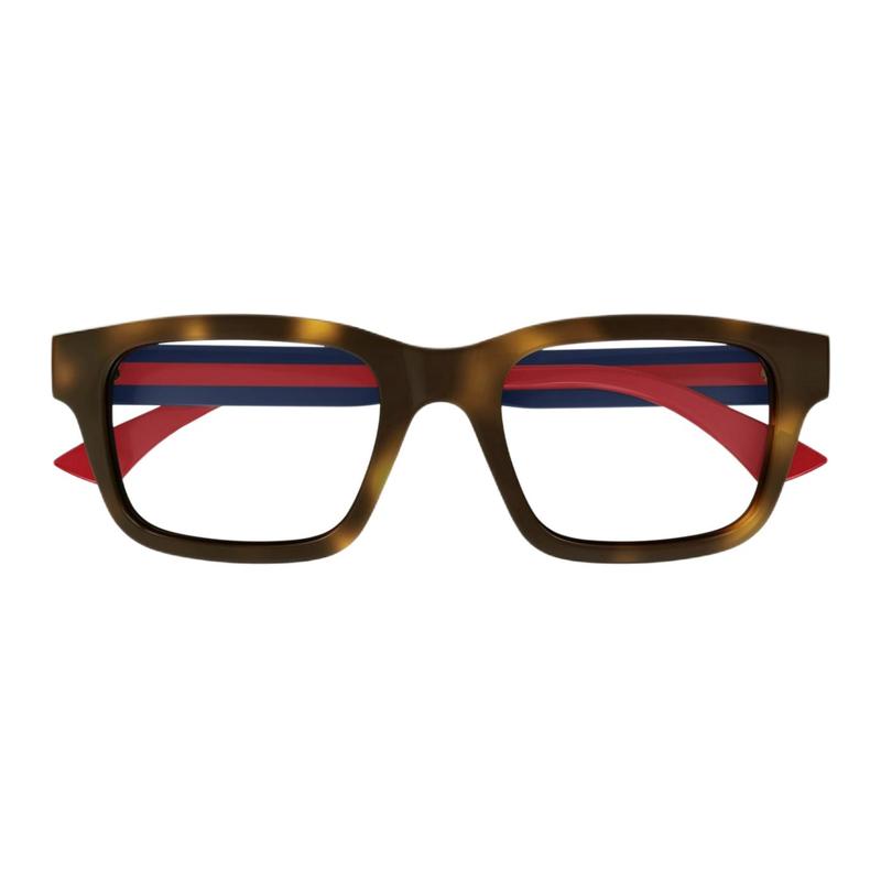 Gucci optical glasses [Available prescriptions] Full frame 002 (tortoiseshell frame/transparent lens) 50-20-145 Dust bag + glasses case (random color)