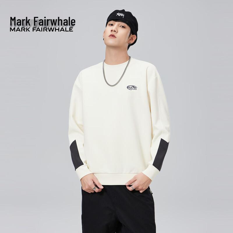 Mark Fairwhale Men's Patchwork Pullover Sweatshirt