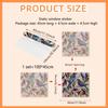 Colorful Bird Leaves Electrostatic Stickers for Window Displays Glass Sticker Double-sided Printing Visible
