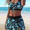 New Swimsuit Women's Split Bikini Bow Is Thin and Hot.
