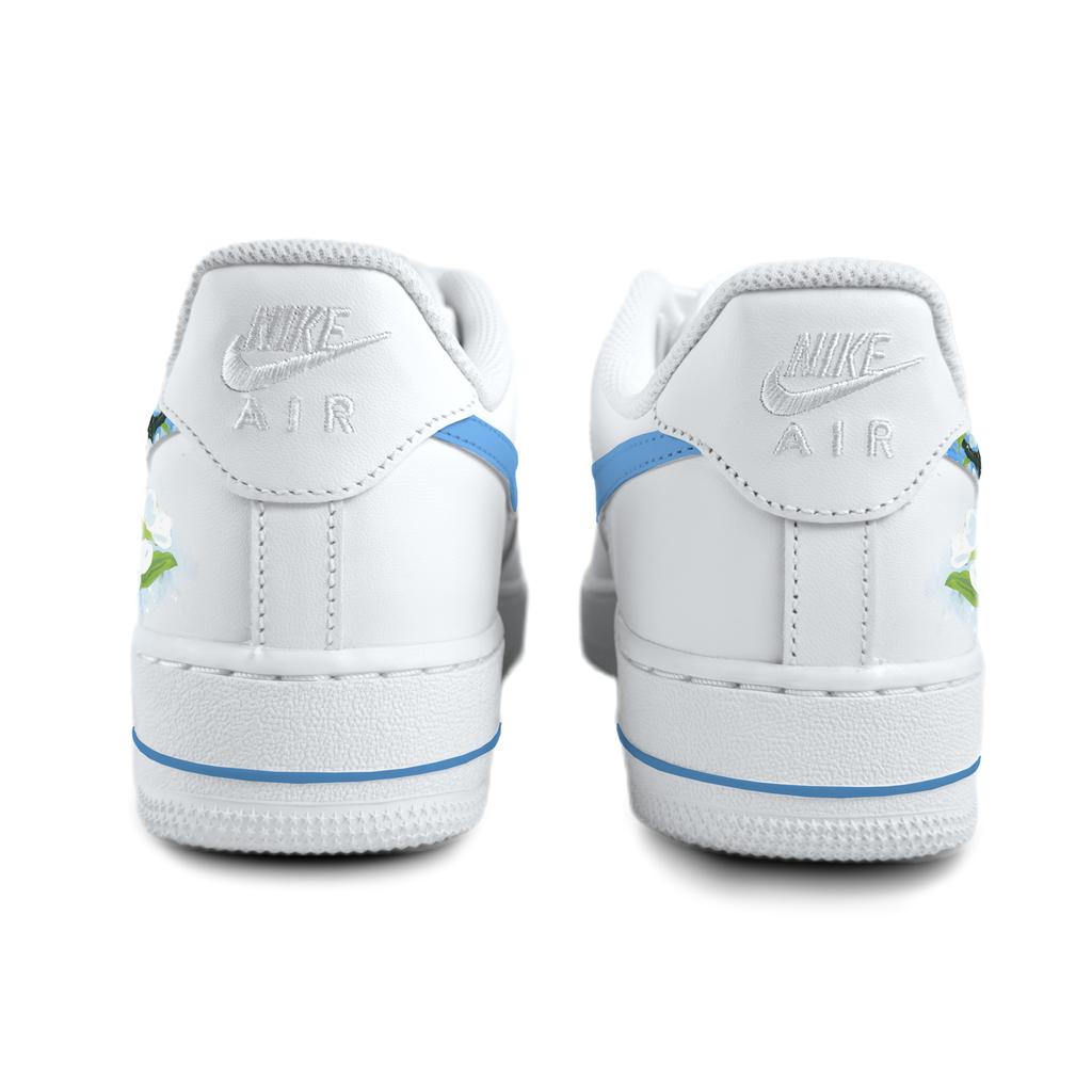 Nike Air Force 1 Begonia Blossom Cushioning, Wear Resistant Skateboard Shoes Unisex White CW2288-111(Team352-)