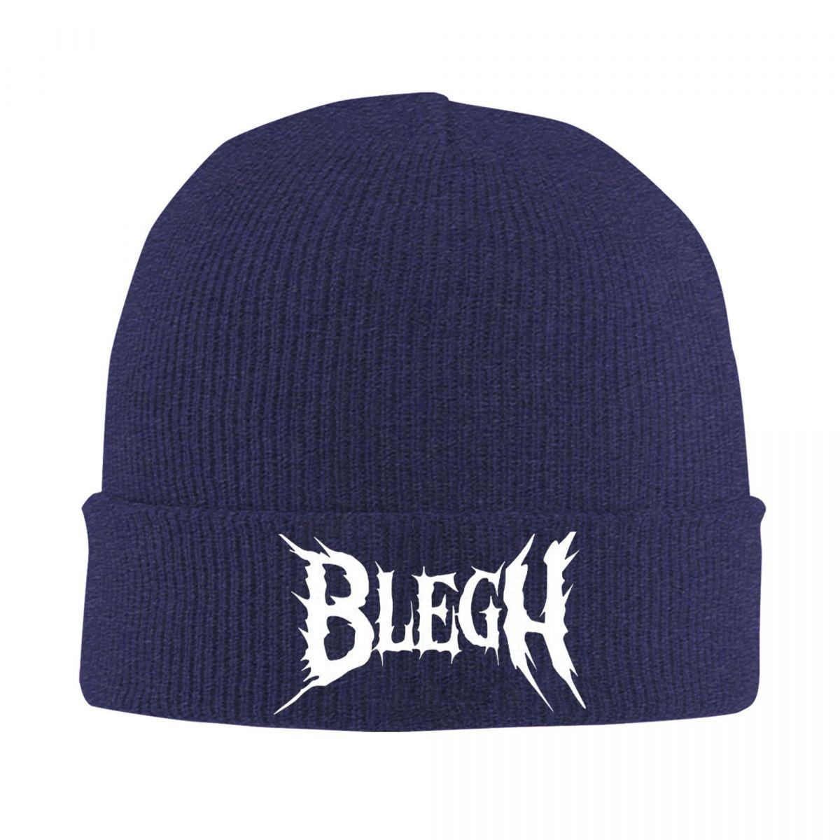 

Blegh Heavy Metal Metalcore Deathcore Warm Knitted Cap Winter Knit Bonnet Hat Skullies Beanies Hip Hop Caps for Unisex One Size