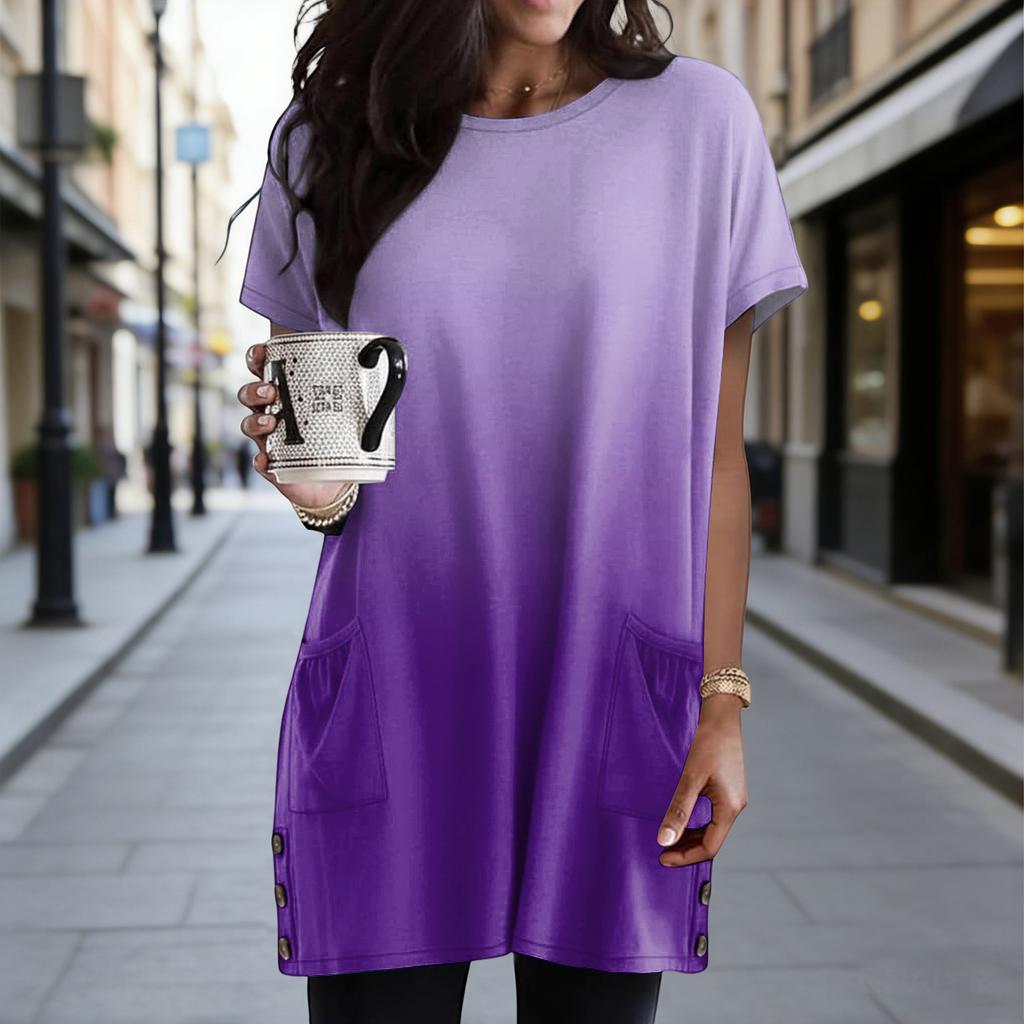 Top casual ampio alla moda da donna