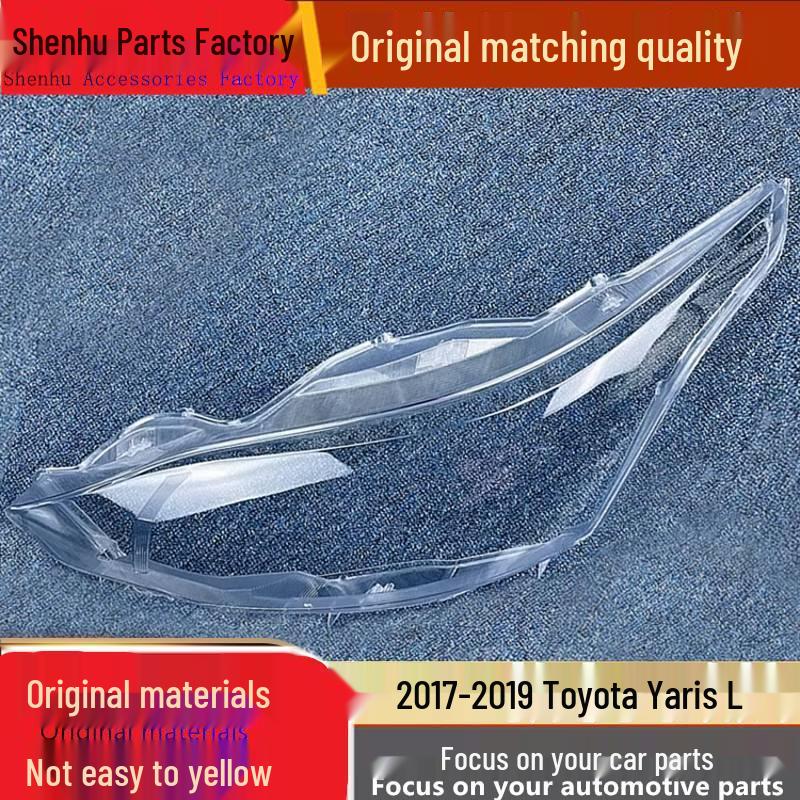 

Yaris 17-19 Front Headlight Cover: Transparent Lampshade and Housing Mask Standard Driver Side No Gasket