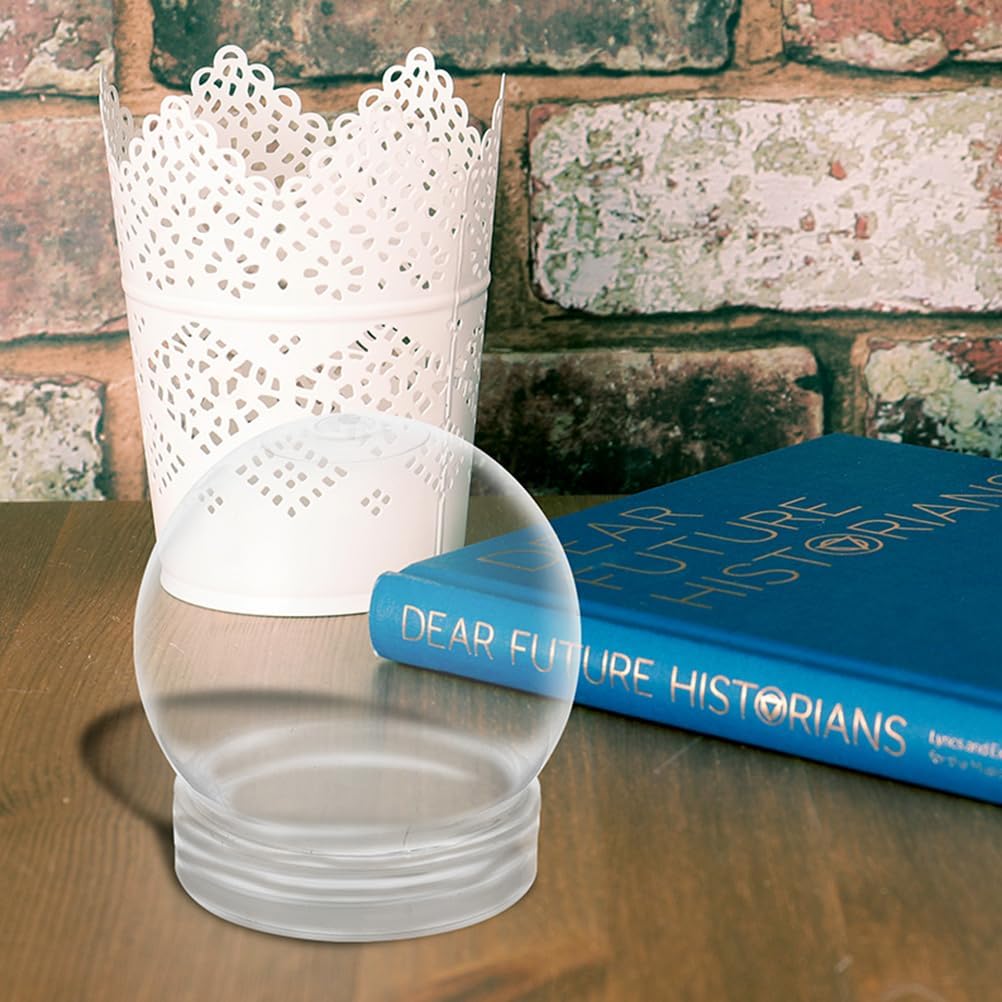 

BESTOYARD 15 Pack Snow Globe Clear Water Globes, Empty Snow Globe Making Props for DIY Crafts, Christmas Decorations, Fillable with Paint, Fabric,