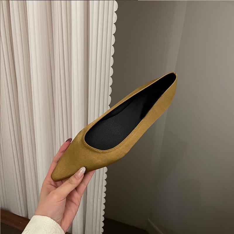 

Модные Роскошные Атласные Шелковые Туфли-балетки Женские Элегантные Фиолетовые Синие Балетки Женские Лаконичные Остроносые Однотонные Лоферы с Мелким Вырезом 35