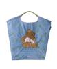 Standard Ball Chain Sitting Bear Mini Shopping Bag Blue F [Double Clothing] & 0400-006-261 Women's