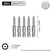 Torx Screwdriver Bit 50mm Magnetic S2 Steel 1/4'' Hex Shank Hollow Hole Security Bits T5-T40 Electric Drill Driver Hand Tools