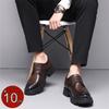 Scarpe Elevatrici da Uomo in Vera Pelle con Suola Spessa 8CM/10CM Traspiranti Aumenta Altezza Formali Matrimonio Sposo Casual Business